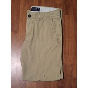 American Eagle Pants Mens 30X32 Beige Tan Khaki Chino Slim Straight Stretch Flex